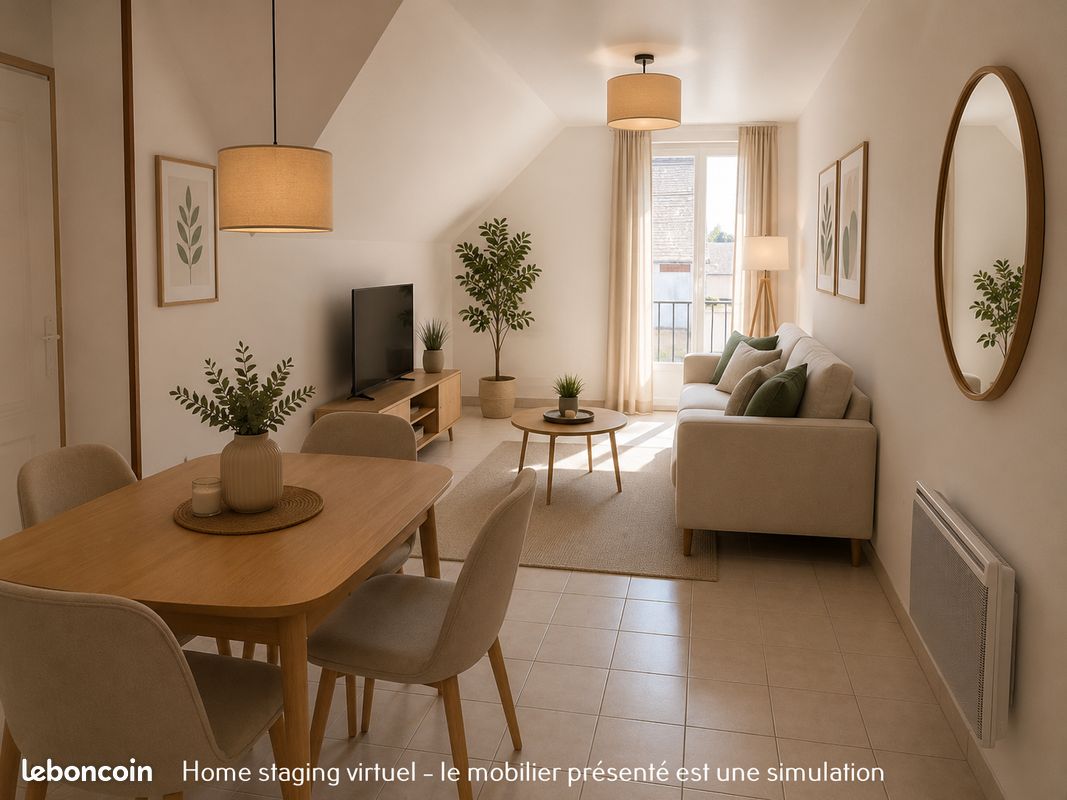 Appartement 3 pièces 62 m² · à Sully-sur-Loire · 61,6 m² · 107 000 €
