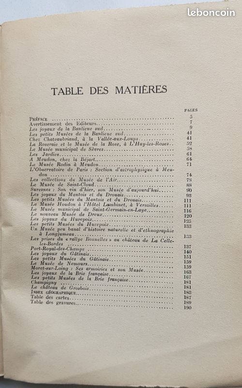 Livre Ancien - Philippe LEFRANCOIS & Patrice BOUSSEL - Petits musées et joyaux de l'ile de France II (image 7)