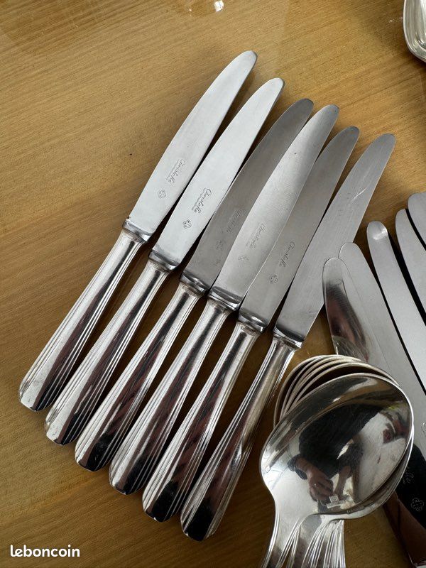 6 couteaux Chritofle modèle Boréal