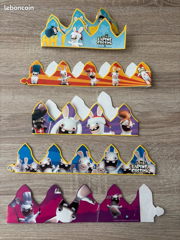 Lot de couronnes galettes des rois fèves lapins crétins (image 2)