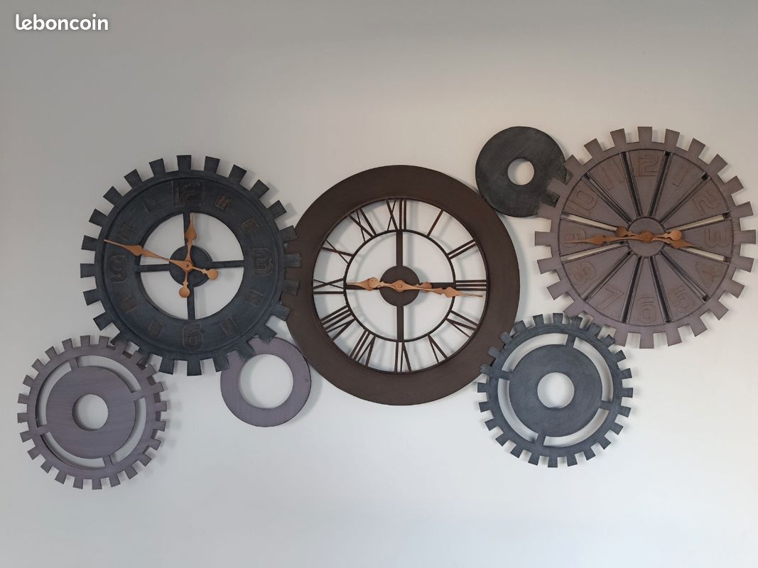 Horloge maisons du monde industrielle (image 1)