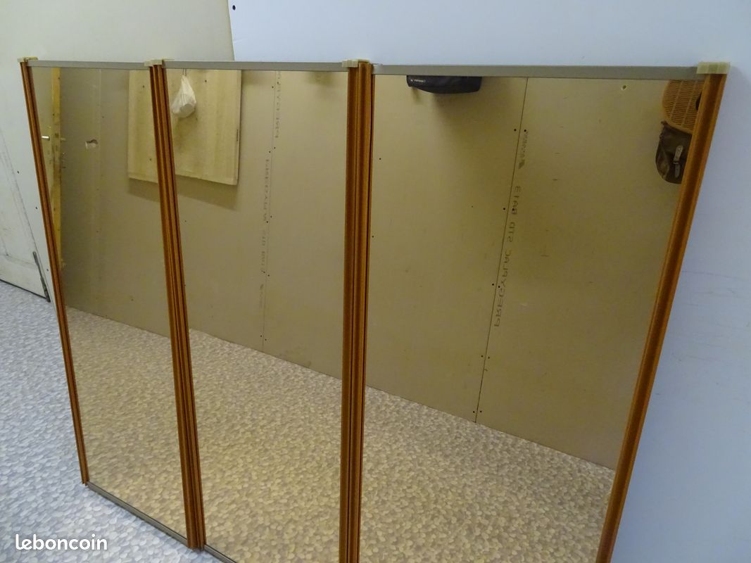 Portes de placard coulissantes miroir fumé (image 1)