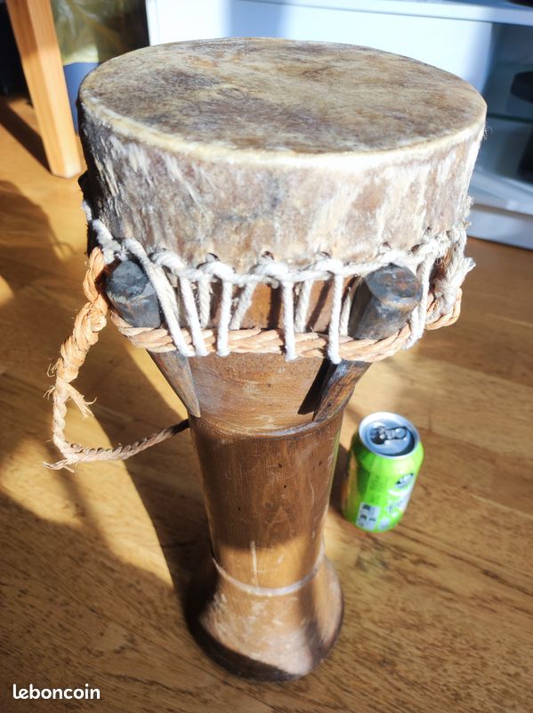 Djumbe artisanal bois 44cm (image 8)