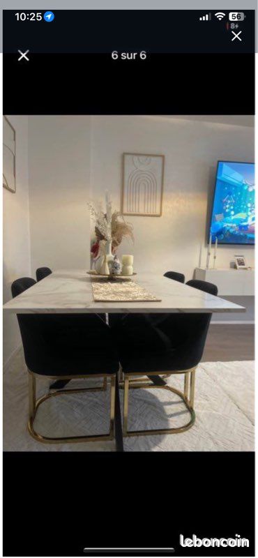 Table marbre extensible (image 3)