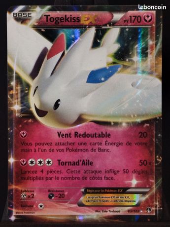 Carte pokmon Togekiss EX 83/122 en FR - Collection Carte pokmon Togekiss EX 83/122 en FR - Collection