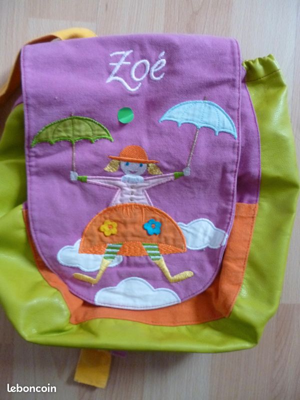 SAC À DOS PERSONNALISÉ *oiseau bateau * maternelle (image 1)