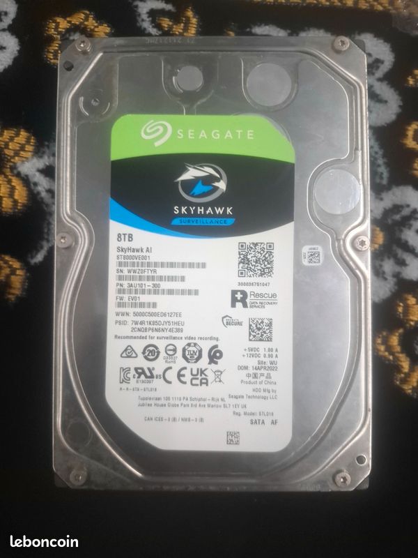 Hdd seagate skyhawk 8to hs (image 1)