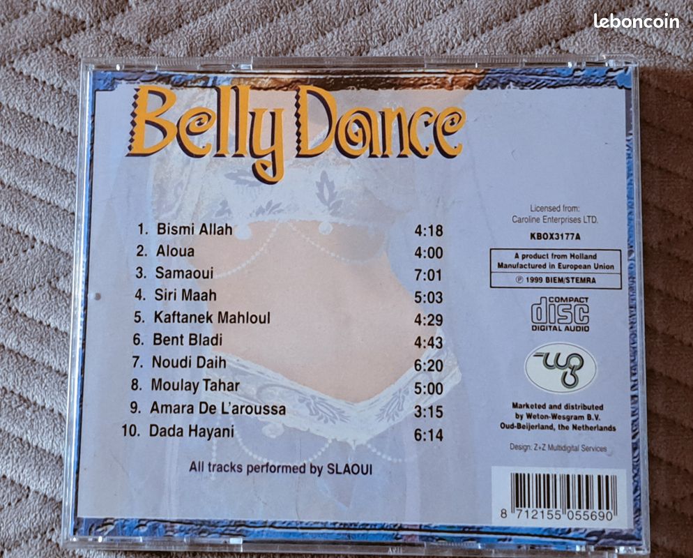 CD Coffret 3 CD Belly Dance – Édition 2001 • Musiques Orientales Authentiques (image 5)