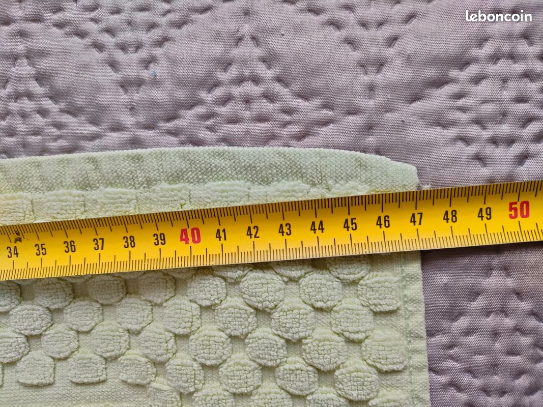 Tapis de bain / douche vert anis (image 4)