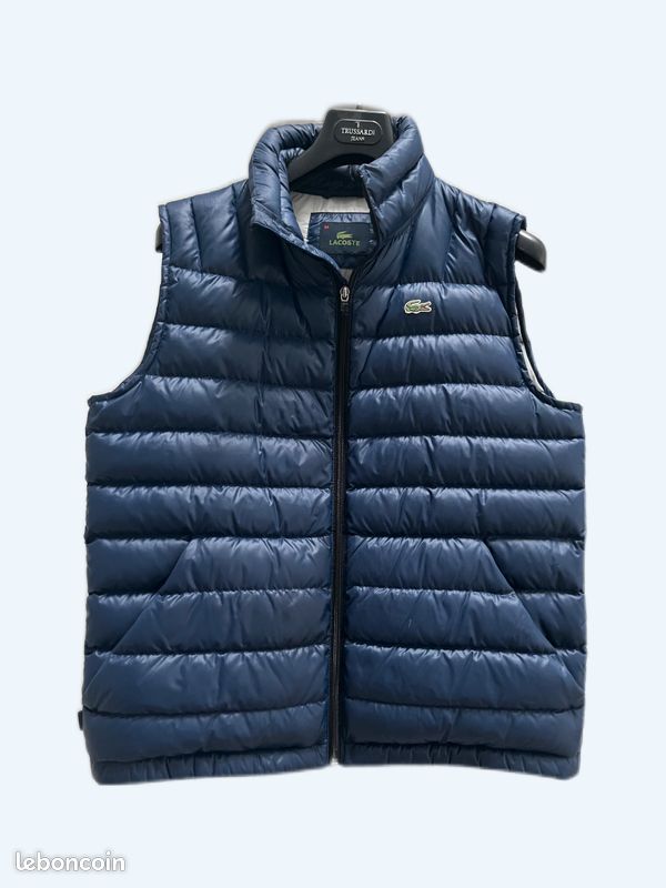 Doudoune sans manche bleu Lacoste Vêtements
