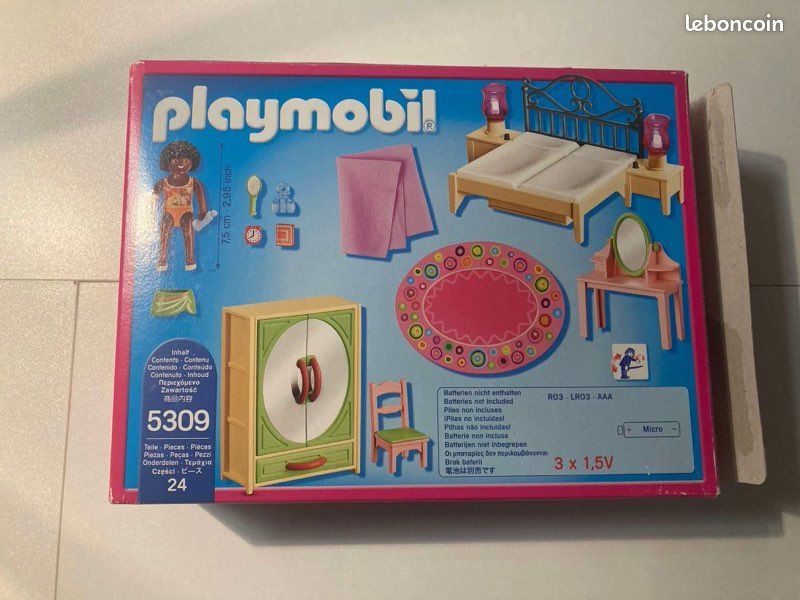 Boîte de playmobil 5309 « chambre adulte avec coiffeuse » - complète et comme neuve (image 2)