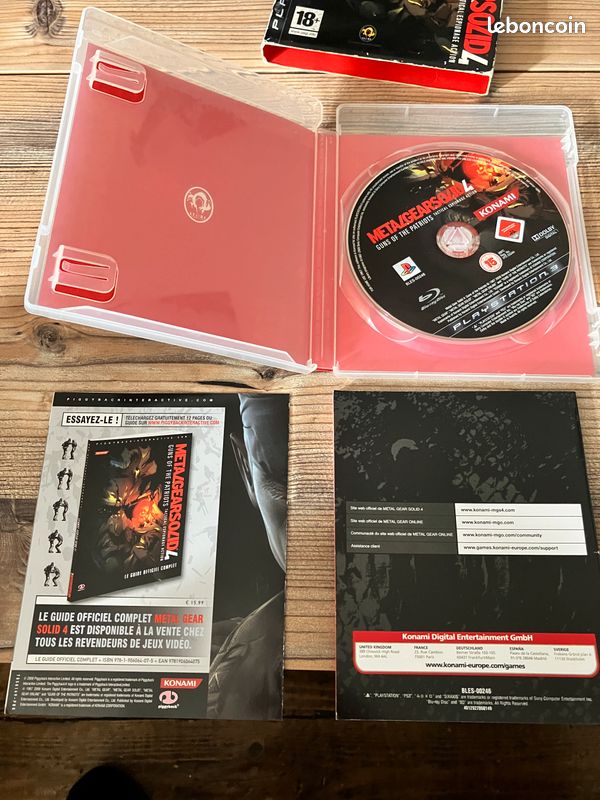Metal Gear Solid 4 Sur PS3 - Édition Fourreau Collector - Complet Et En VF