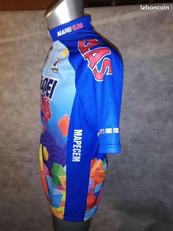 Maillot velo colnago equipe mapei clas vintage 1994 l/xl tour de