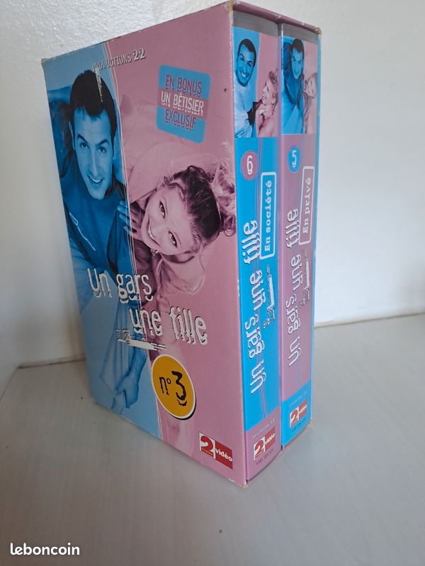 VHS Un gars une fille pack n°3 (2 cassettes) (image 1)