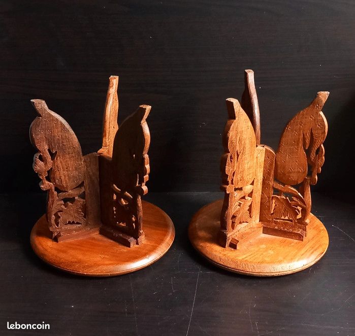 Etageres en bois teck artisanal indien (image 6)