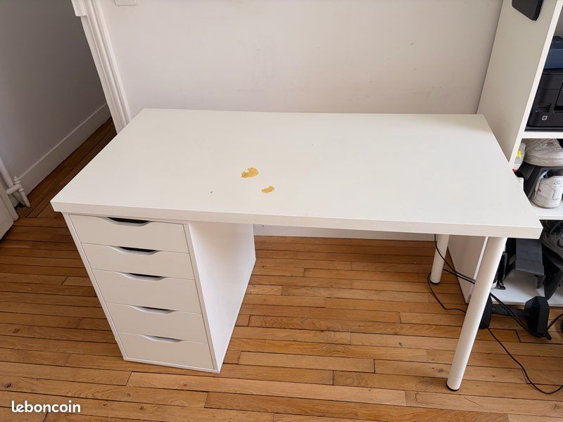 Bureau Lagkapten/Alex IKEA blanc (image 3)