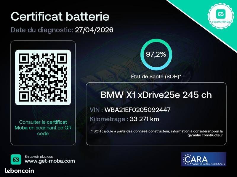 BMW X1 xDrive 25e 245ch DKG7 M Sport (image 36)