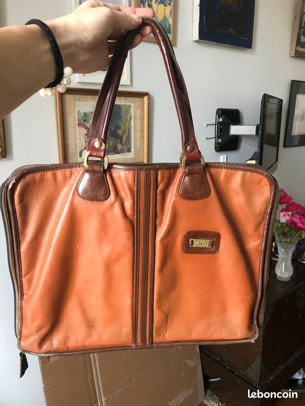 Cartable sacoche en cuir Vintage (image 1)