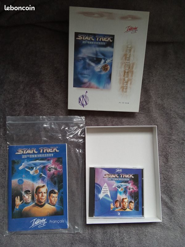 Jeu PC Star Trek 25th Anniversary - Version FR Big Box Avec Notice, Bon état