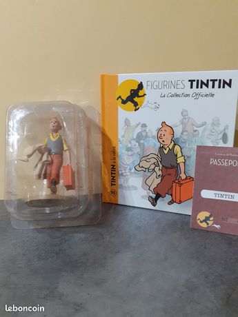 Figurine Tintin N°95 – Tintin à La Valise, Collection Officielle, Résine