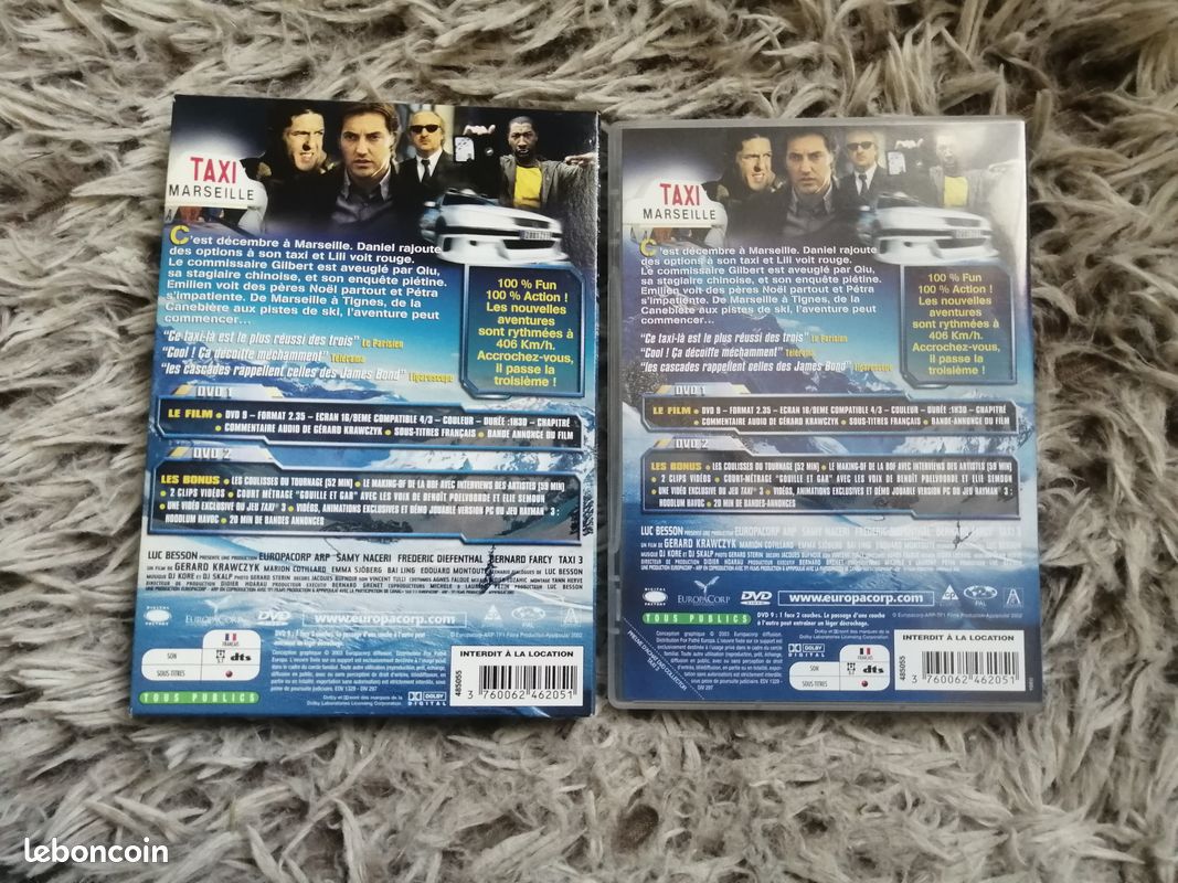 DVD Film "Taxi 3" Edition Collector 2 DVD (Film+Bonus) Boitier + fourreau (image 2)