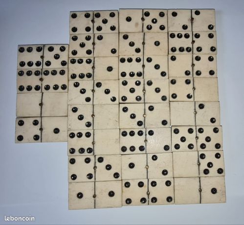 2 Anciens jeu de dominos en os et ebene 1900/1940 +un moderne cadeau - eBay