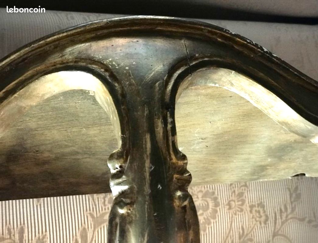 Console ancienne en bois et stuc (image 6)