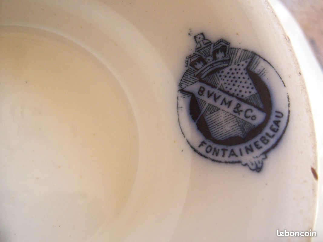 Présentoir ancien anglais en faience bleu (image 3)