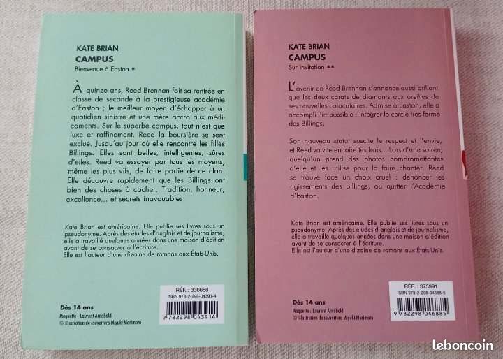 Campus tome 1 et 2 de Kate Brian (image 2)