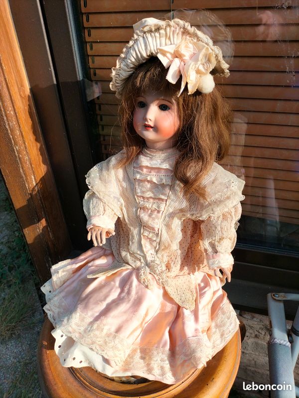 Jolie Petite Poupée Ancienne En Celluloïd - 16 Cm - Beaux Habits
