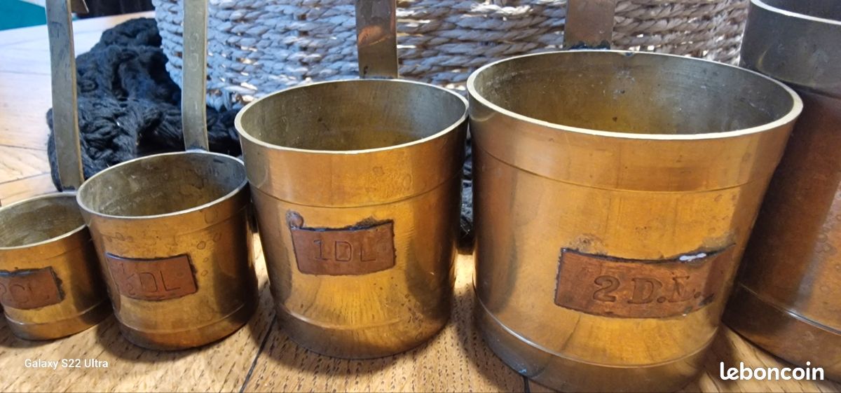 Lot de 6 pots avec anses en cuivre (image 4)