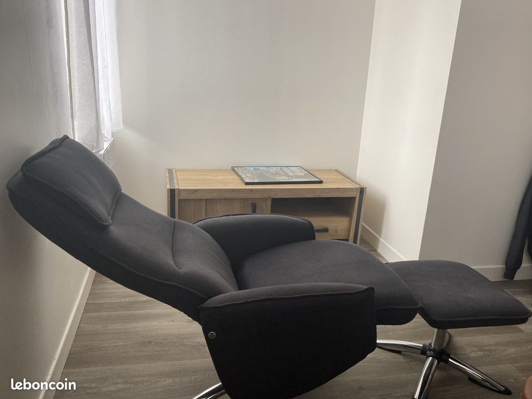 Fauteuil relaxant + Pouf (image 4)