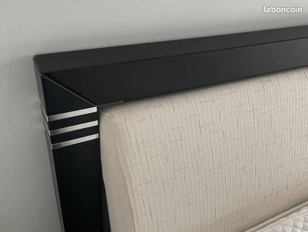 Lit bois massif 180 x 200 (Lit matelas + sommier) (image 3)
