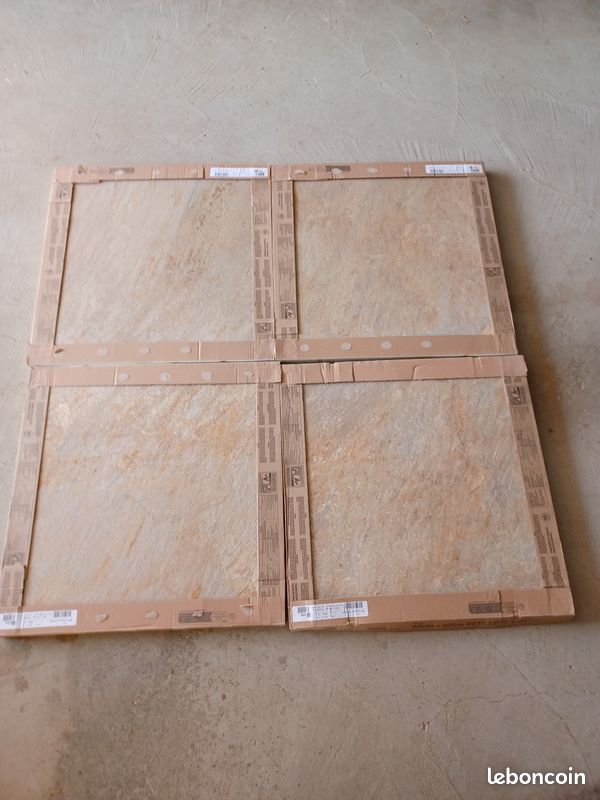 75 m de carreaux terrasse grès cérame 60x60 R11 zephyr gold neuf premier choix (image 1)
