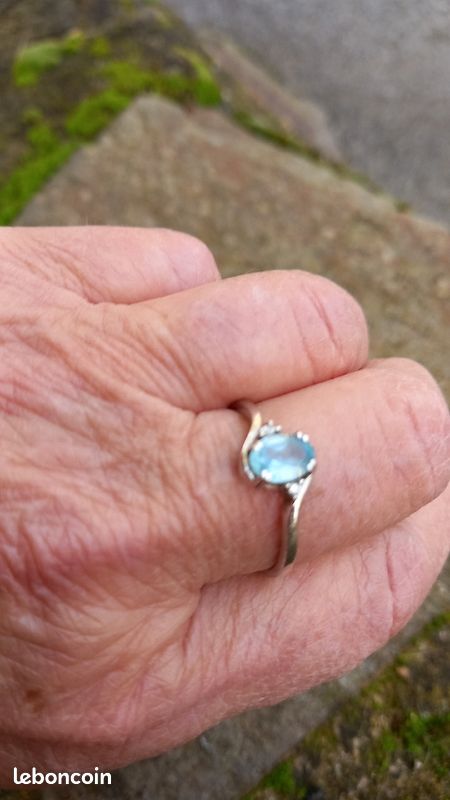 Parure bague et boucles d oreilles en argent et Topaze (image 4)