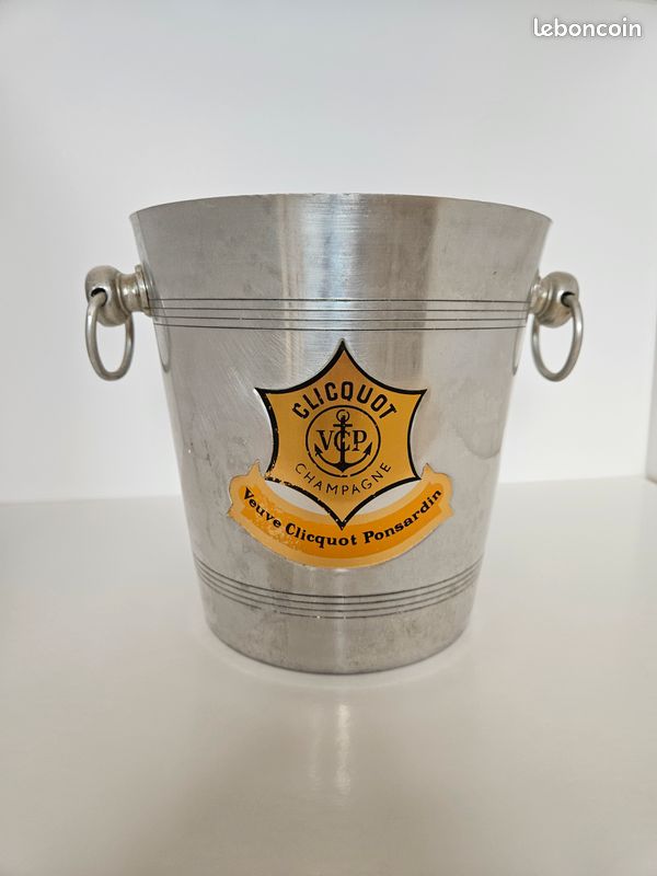 Seau à champagne métallique veuve Clicquot Posardin - Arts de la table