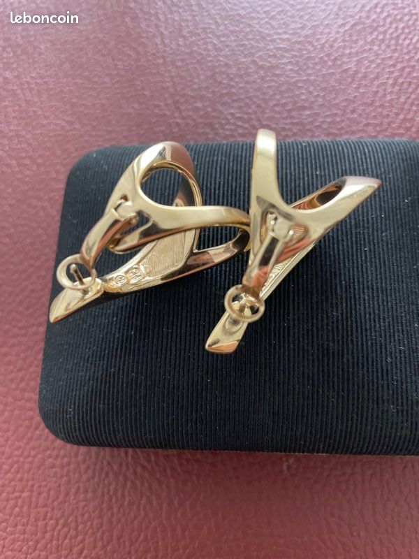 Boucles D'oreilles Vintage Pierre Lang - En Bon état - Fermoir Clous