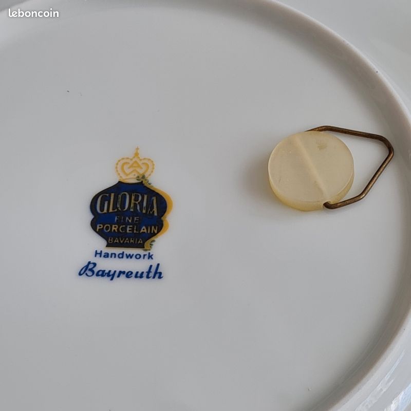 WEATHERBY HANLEY England Royal Falcon Ware 6 1/2" Plate of a Tall Ship (image 2)