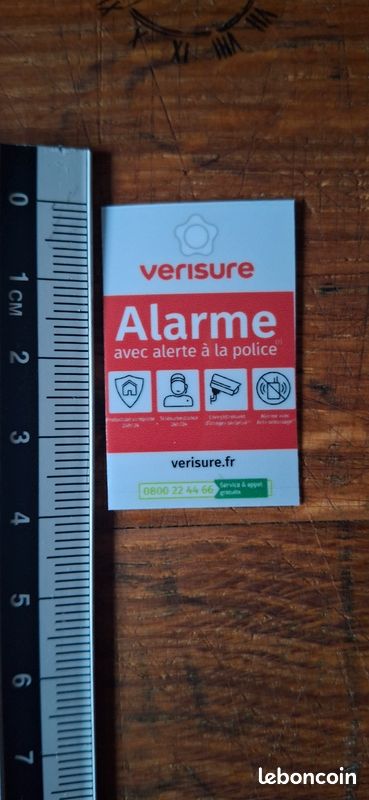 Autocollant Verisure 4x2,5 Cm – Neuf, Discret, Pour Signaler Votre Alarme