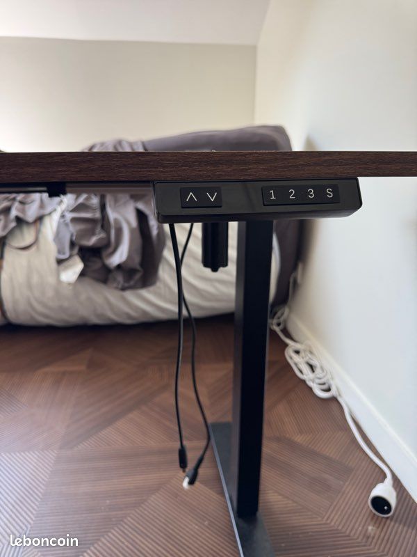 Bureau Assis Debout Bois (image 4)