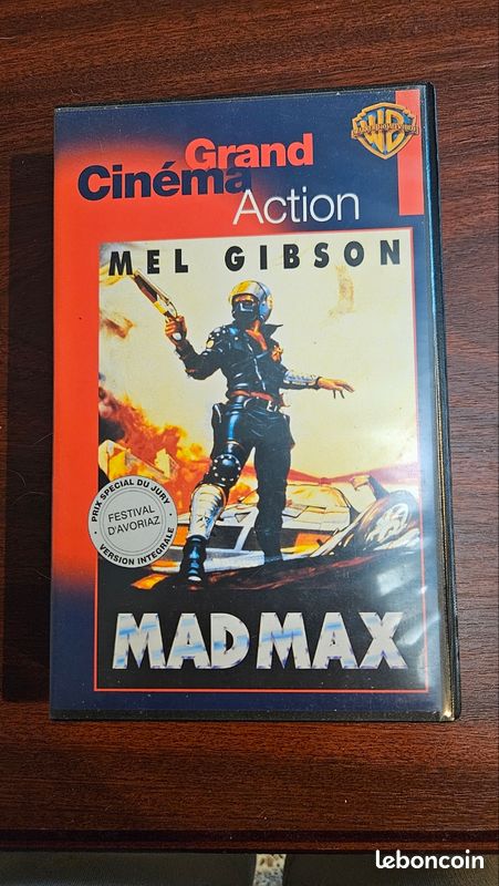 VHS Mad Max Mel Gibson – Grand Cinéma Action – Warner – Version intégrale (image 1)