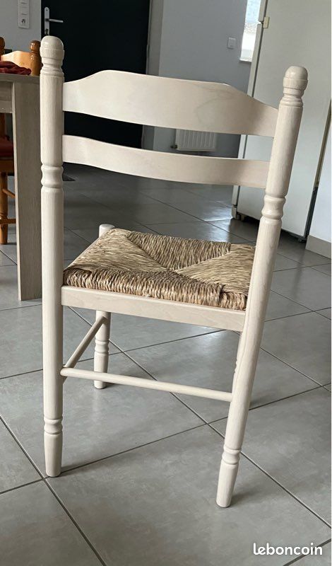 Chaise bois / paille (image 2)