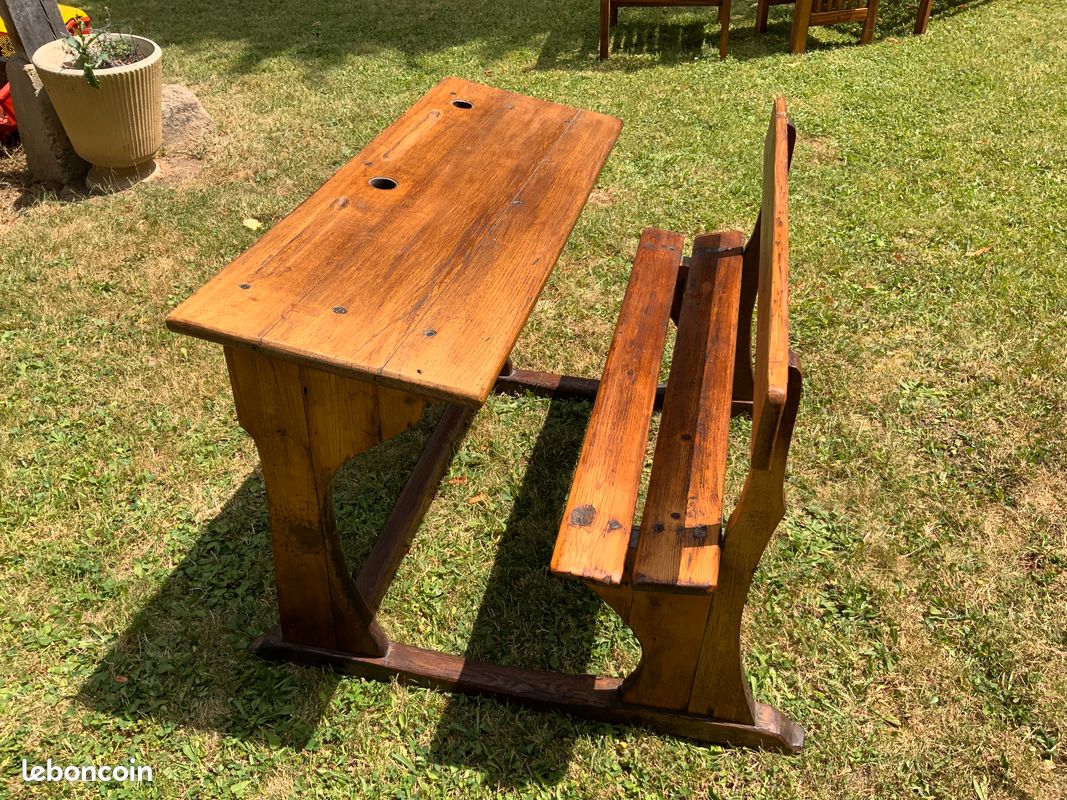 Ancien bureau d’écolier (image 6)