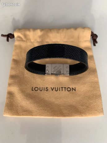 Luxe S Bijoux - Bracelet homme LUIS VUITTON en cuir 💥 avec