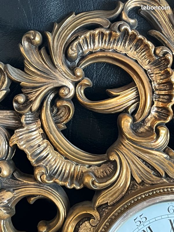 Horloge murale 54 cm Jaeger Le Coultre Rococo Vintage (image 5)