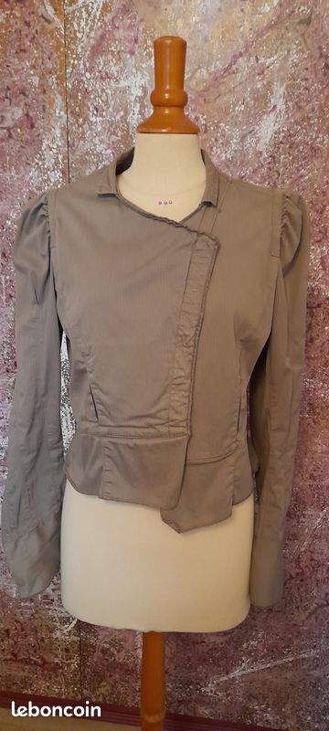Veste Courte Femme IKKS Taille 40 - Occasion Très Bon état - Noir