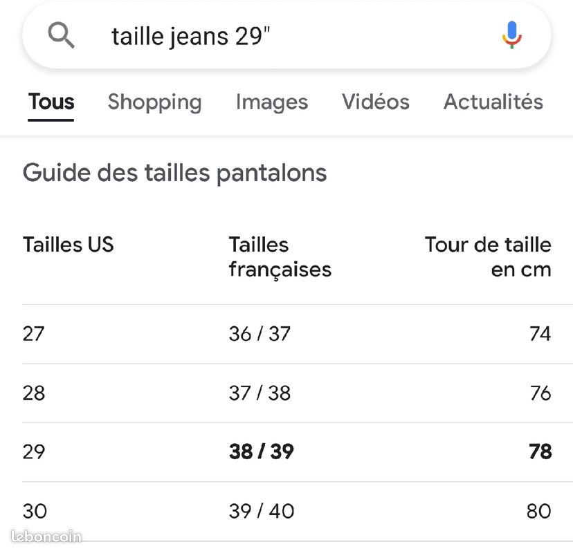 Guide Taille 38 Femme Pantalon Jeans Femme Lois 38 élastique Vêtements