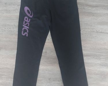 Pantalon survêtement femme noir motifs violet neuf XS oasics
