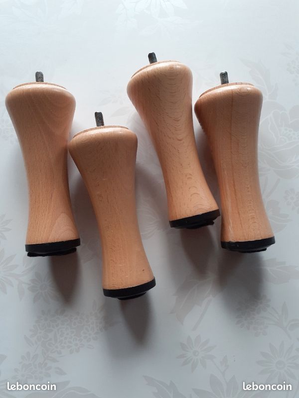 La Fabrique de Pieds AM20170023 Jeu de 4 Pieds de Lit Boules Bois Verni Clair 7 x 7,5 x 7,5 cm La Fabrique de Pieds AM20170023 Jeu de 4 Pieds de Lit Boules Bois Verni Clair 7 x 7,5 x 7,5 cm