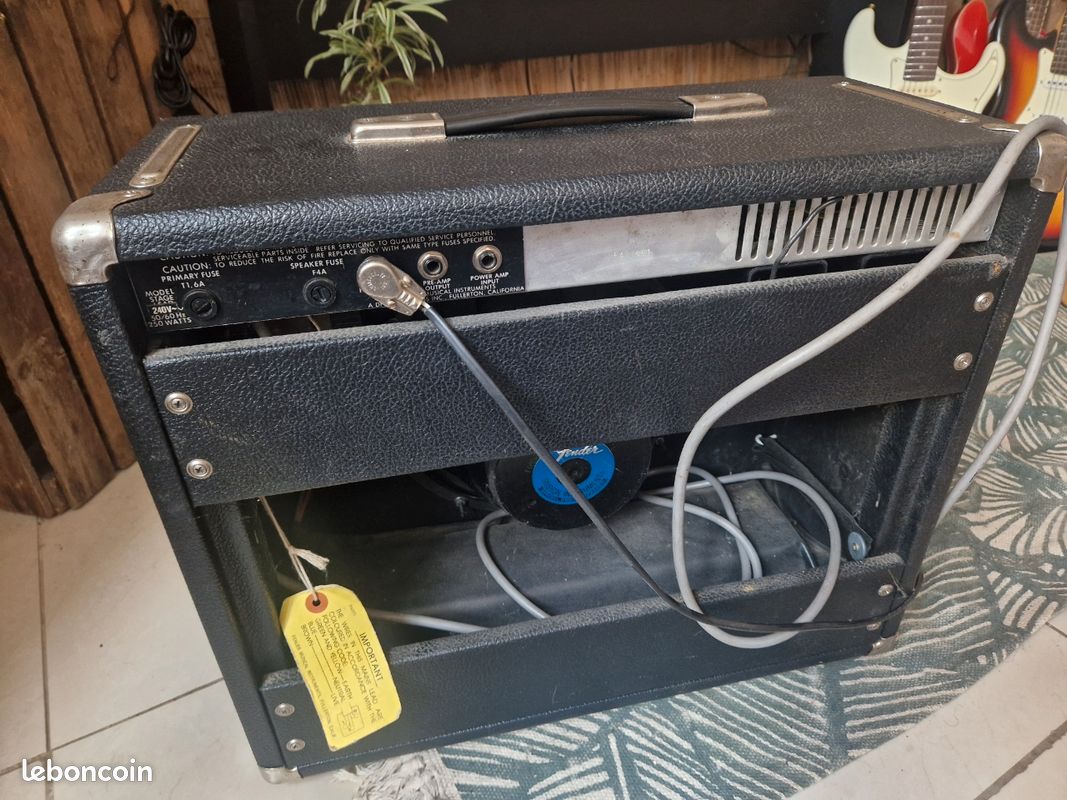 Rare Fender Stage Lead 100w / 1983-84 / Superbe clean & reverb / Footswitch d'origine inclus (image 4)